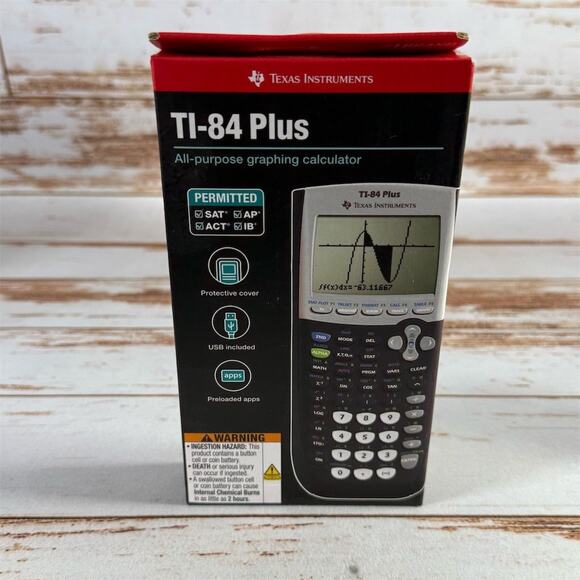 Texas Instruments TI-84 Plus Graphing Calculator Black - Picture 1 of 2